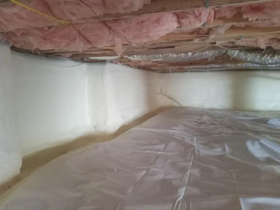 Crawl space encapsulation with closed-cell spray foam for Flat Roof Repair in Tanque Verde